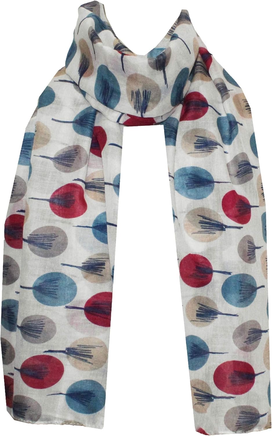 Thumbnail 1 de World of Shawls Women’s Lightweight Fashion Scarf with Bird & Floral Print