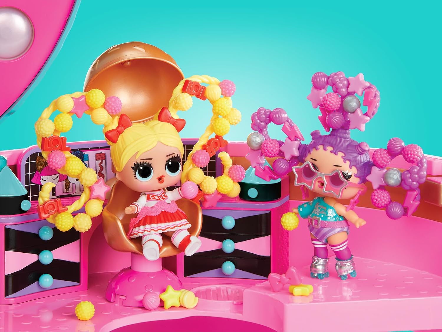 Thumbnail 3 de L.O.L. Surprise! 120995-EUC Hair Beads Salon Playset with Doll and 100 Beads