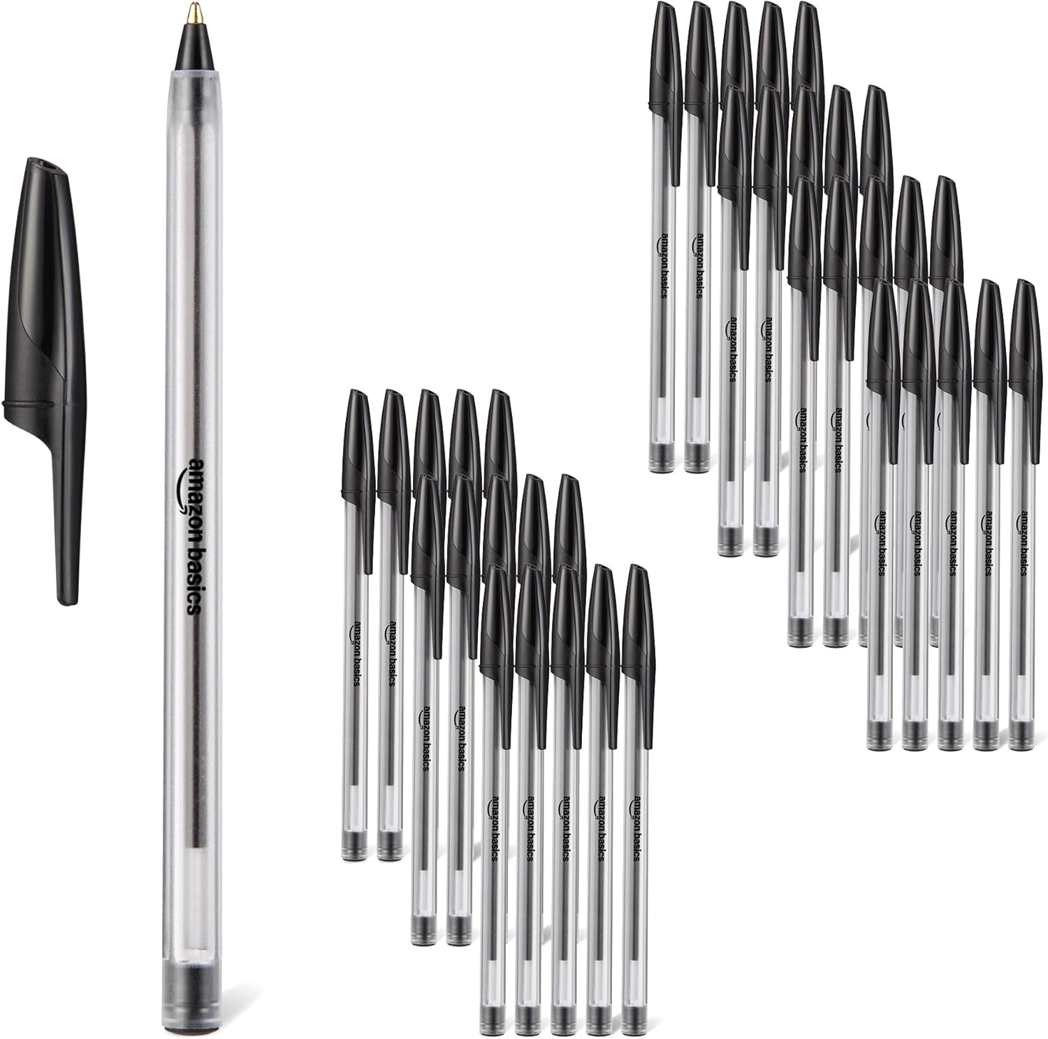 Amazon Basics Ballpoint Pens 1.0mm, 36 Pack ✒
