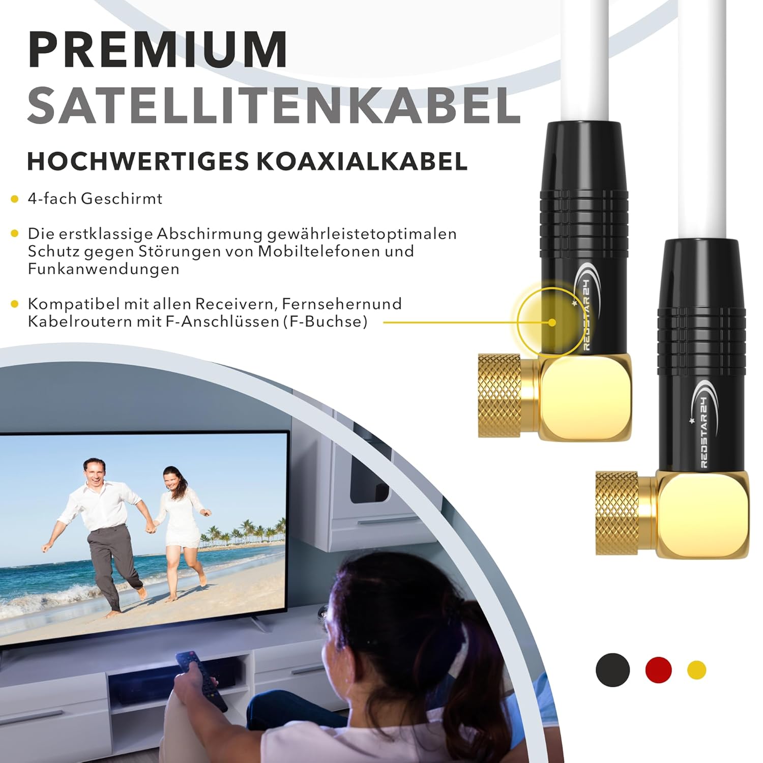 Thumbnail 2 de RedStar24 SAT Kabel 1m