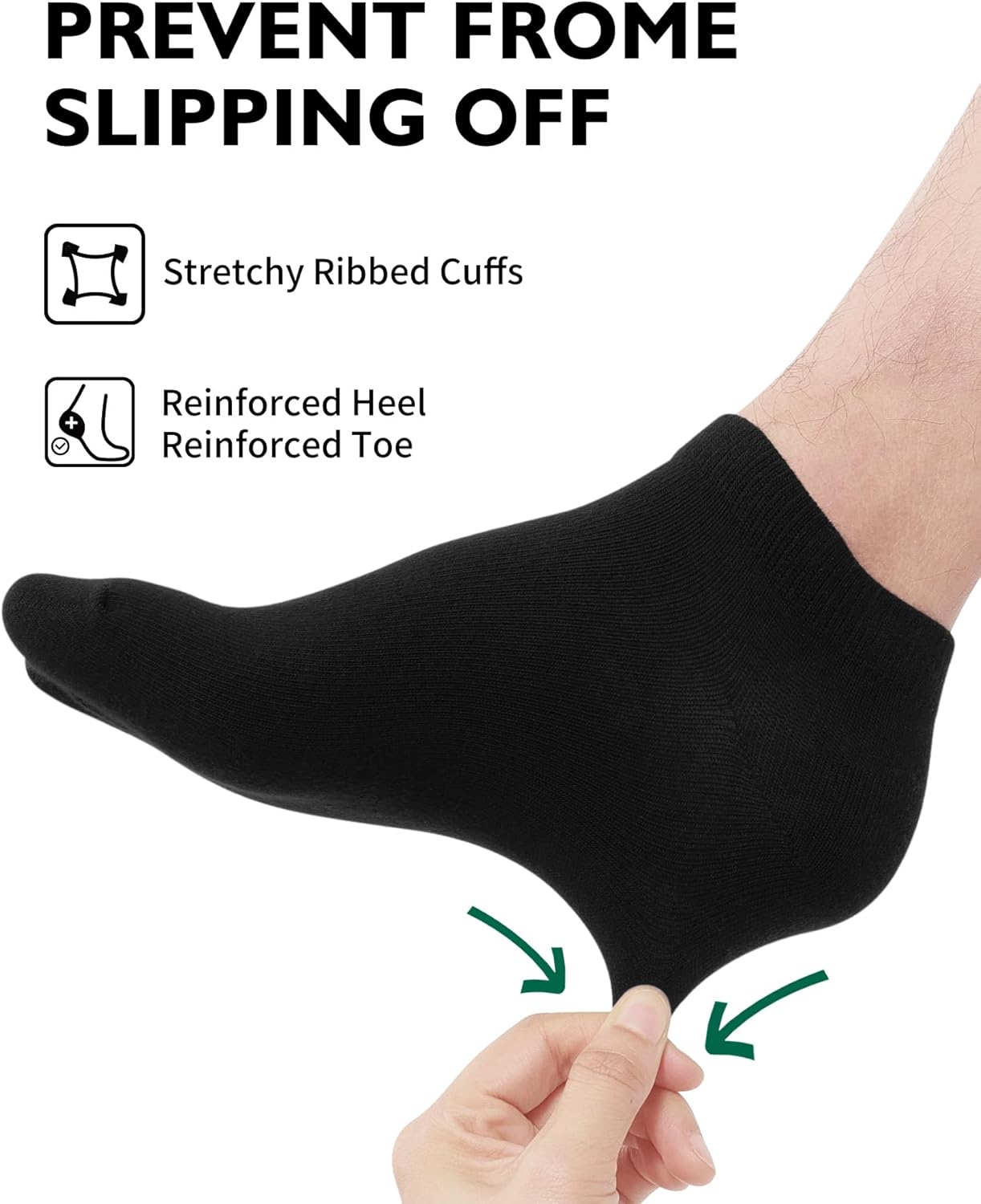 Thumbnail 3 de CLOSEMATE – 6 paires de chaussettes bambou et coton (39-42 / 43-46) Homme/Femme, anti-odeur, respirantes et confortables