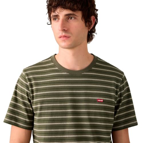 Detalle 2 de Levi's Ss Original Hm Tee Max Stripe Rosin – Hemd Tee 100% Baumwolle