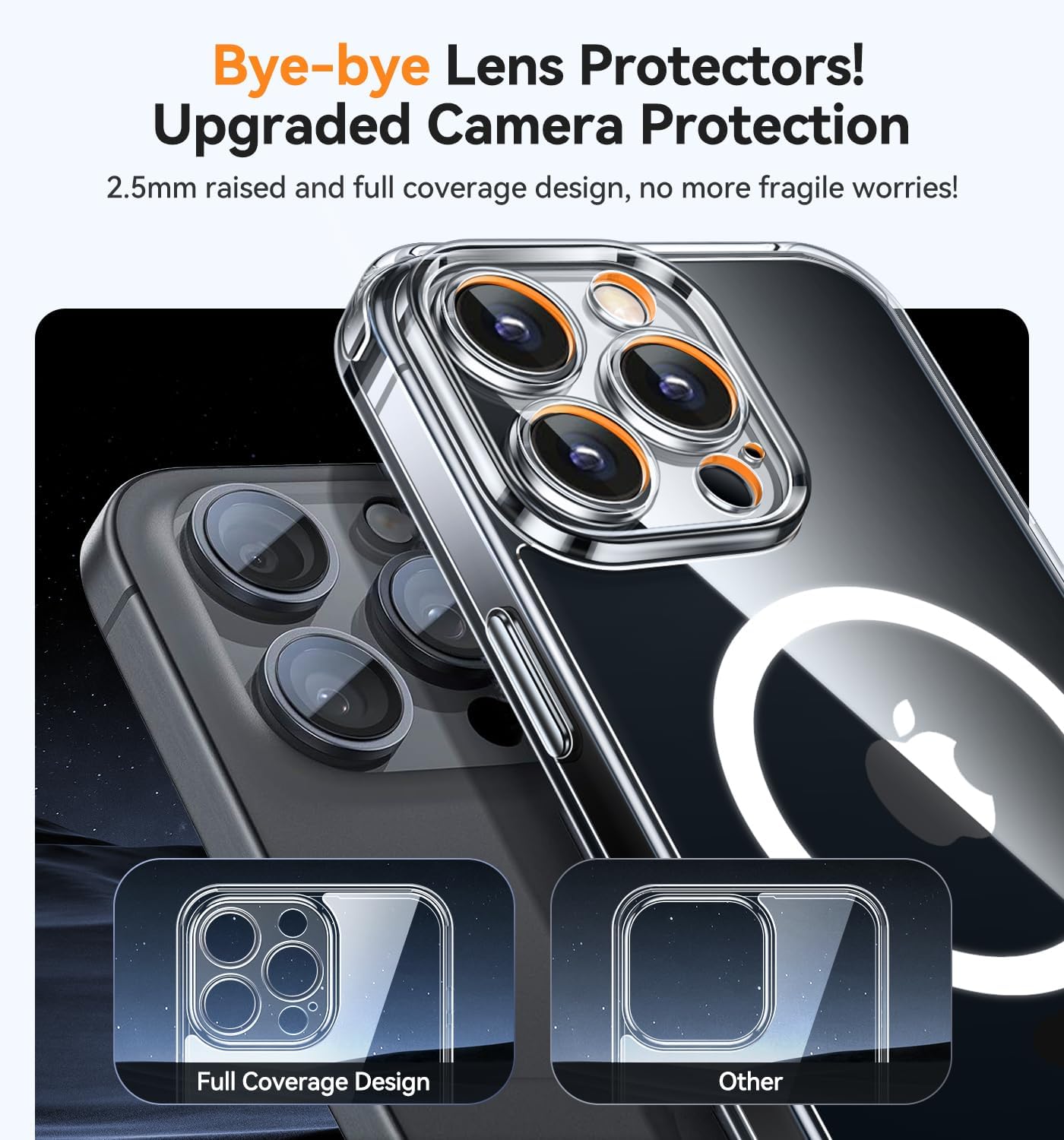 Detalle de CANSHN iPhone 16 Pro Hülle mit 2,5 mm Schutz