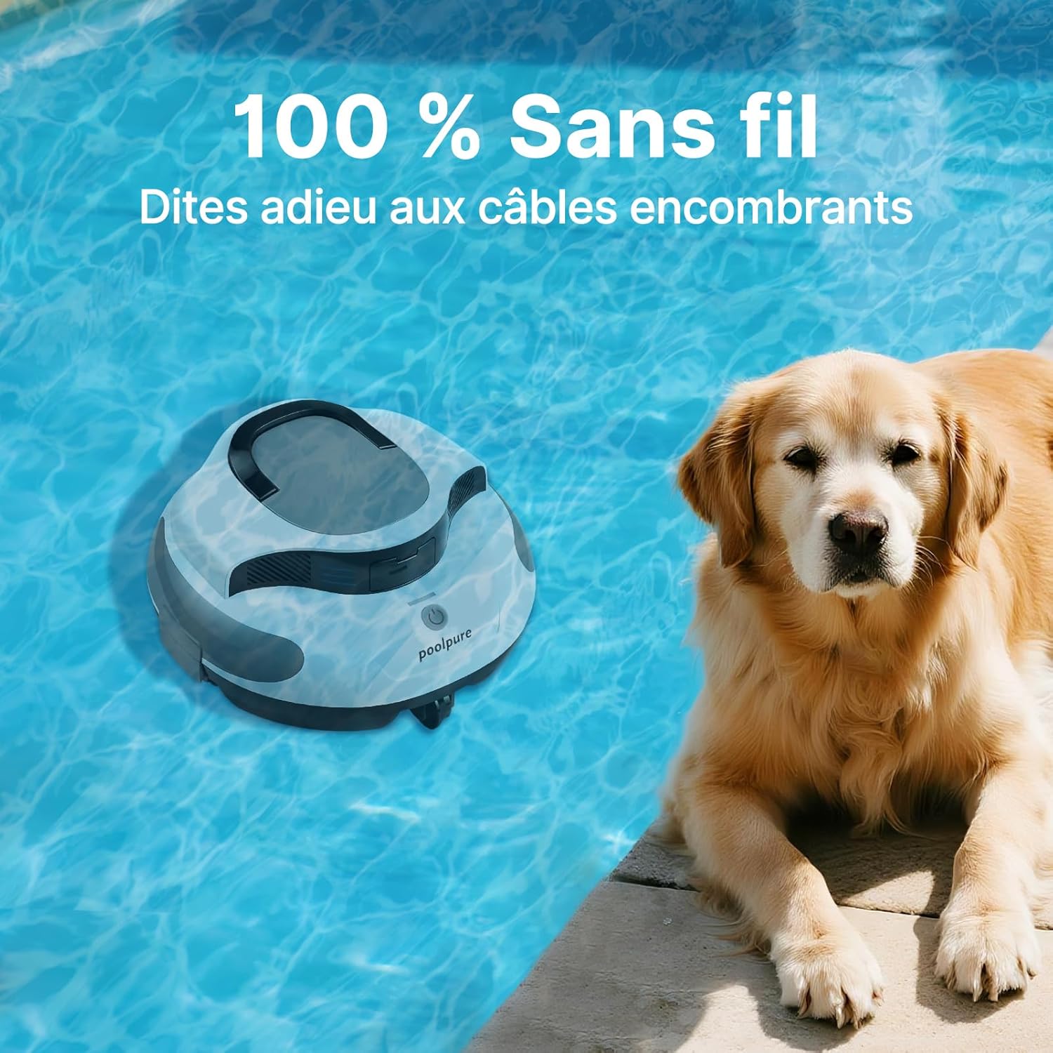 Thumbnail 6 de POOLPURE 2026 — Robot Piscine sans Fil pour fonds plats jusqu’à 90 m²