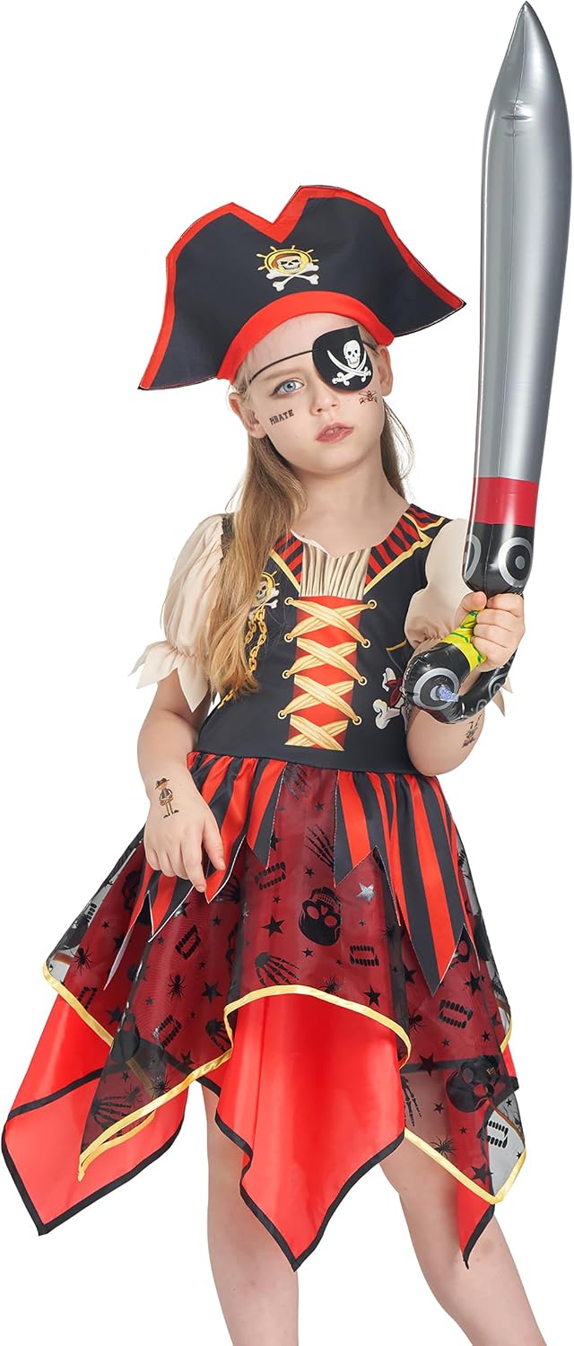 Thumbnail 4 de IKALI Girls Pirate Dress Up Set 3-10Y