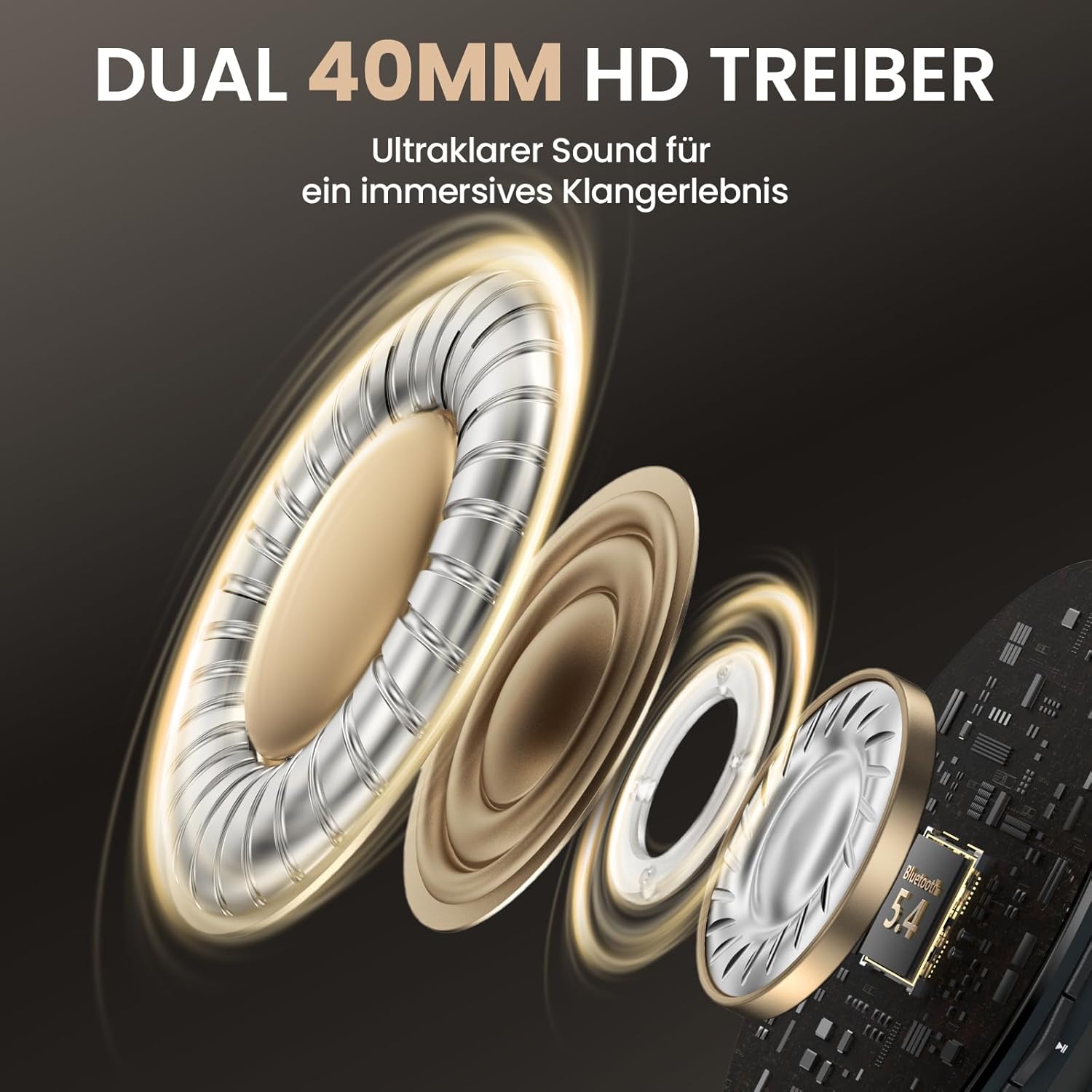 Thumbnail 3 de DOQAUS Bluetooth Kopfhörer Over Ear 90 Std Laufzeit