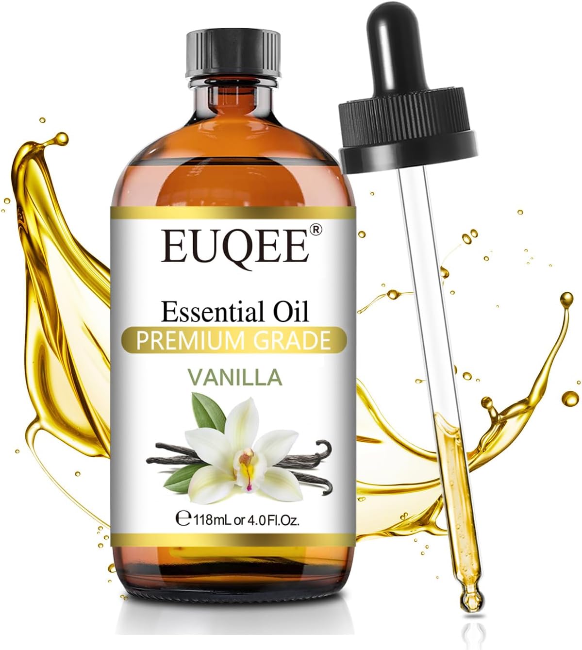 Detalle de EUQEE Vanilla Essential Oil 118 ml