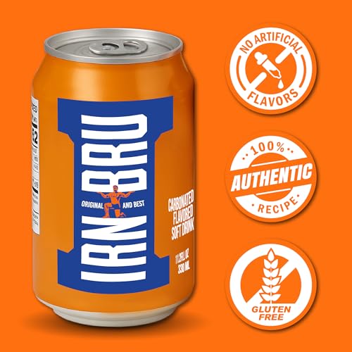 Thumbnail 4 de IRN-BRU Carbonated Soft Drink, 24 Pack, 330ml Cans