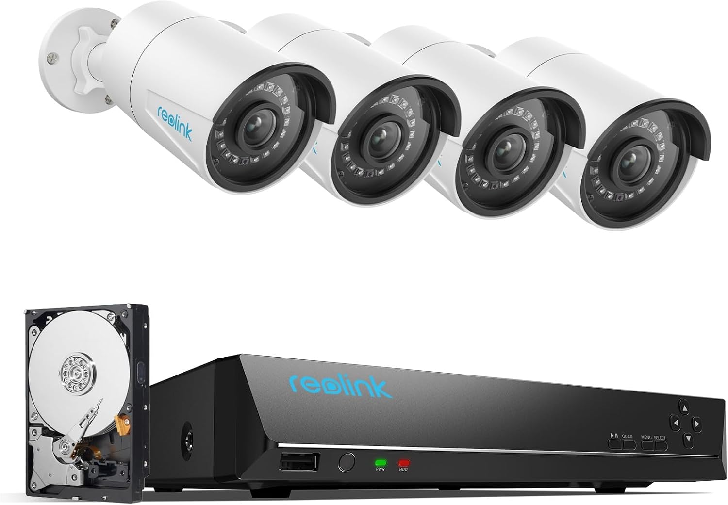 Detalle de Reolink RLK8-410B4-5MP Kit vidéo 5MP avec NVR 2 To