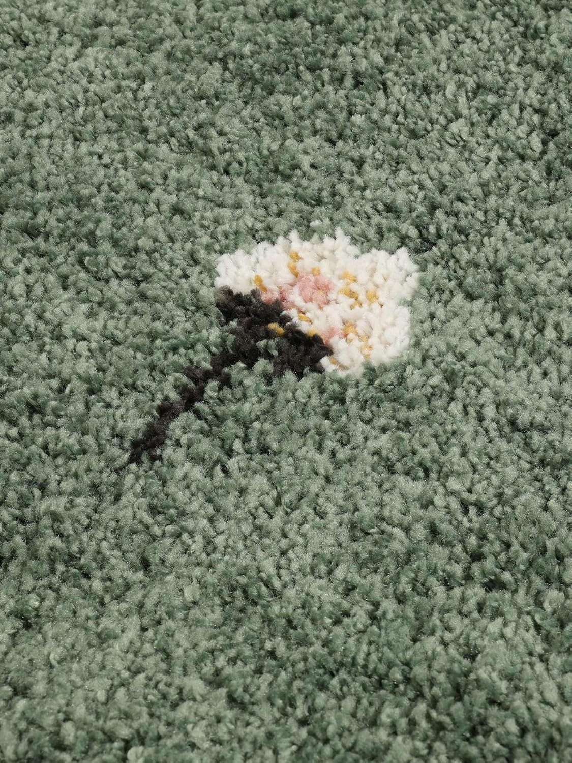Detalle 1 de RugVista Linnea kindertapijt Ø 150 cm, groen, rond en middelpolig