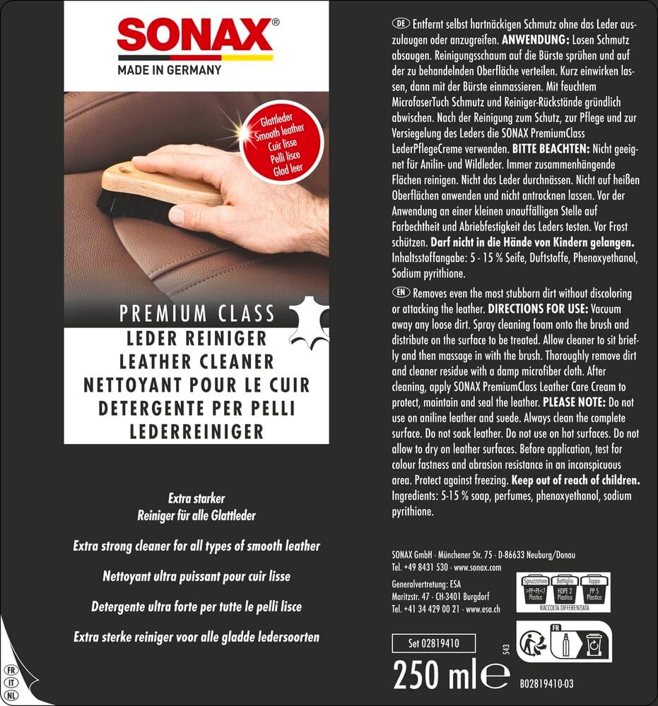 Thumbnail 1 de SONAX PREMIUM CLASS LederPflegeSet 3x 250 ml