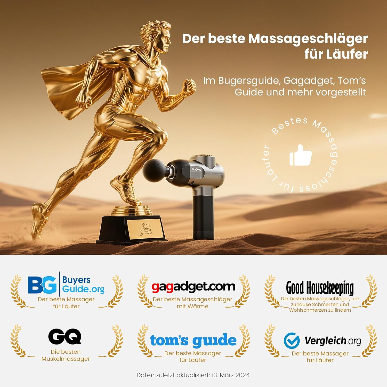 Thumbnail 4 de Bob and Brad C2 Massagepistole 5 Geschwindigkeiten