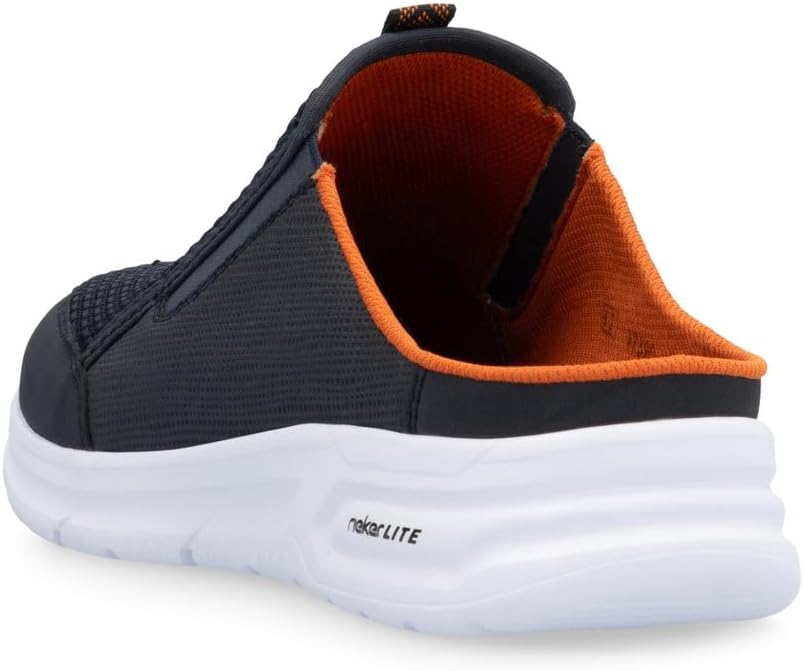 Detalle de Rieker Herren Slipper B7390 – bequeme Slip-On Halbschuhe aus Kunstleder