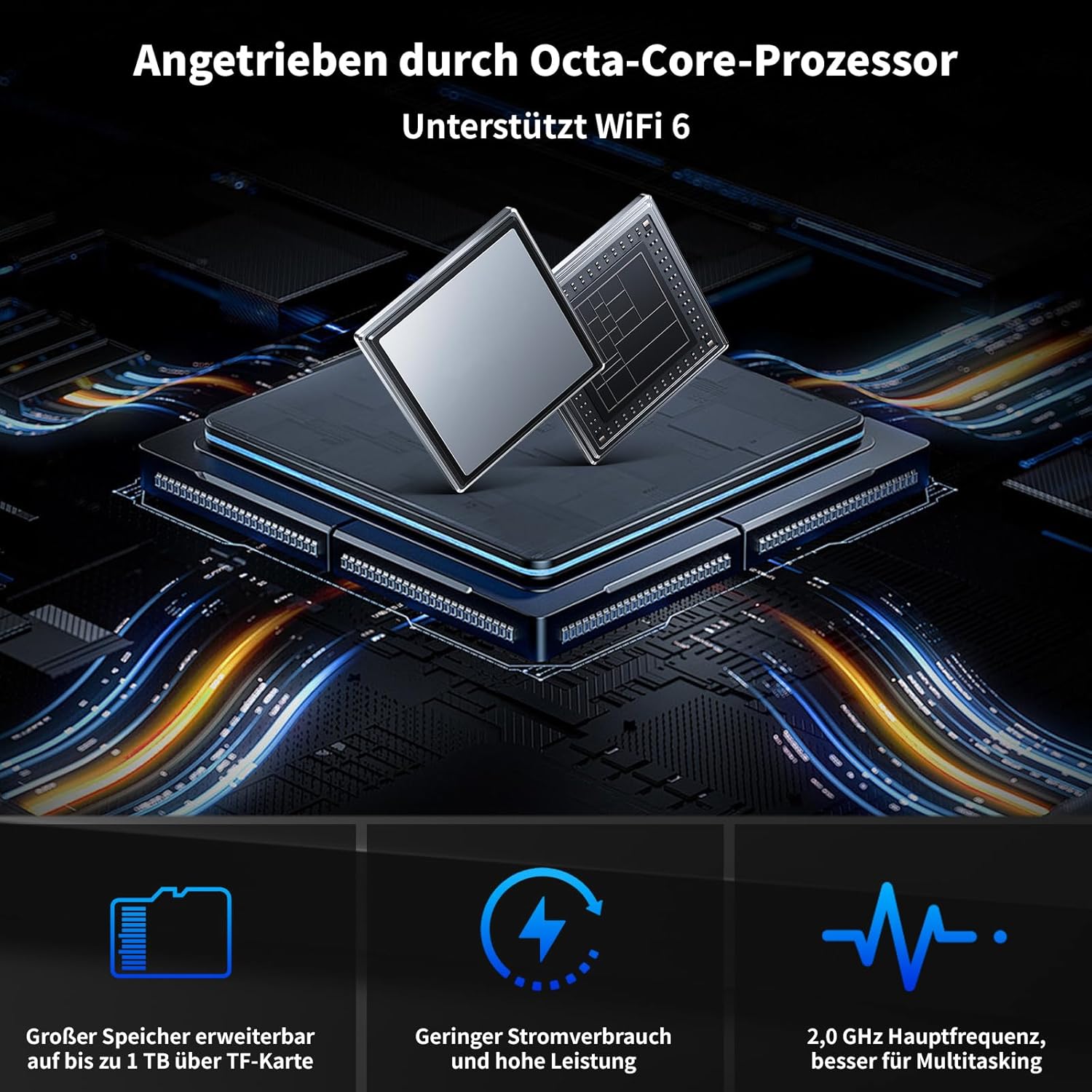 Detalle de Tablet 10 pollici Kit 8-in-1 con Android 15: prestazioni, display IPS e accessori inclusi