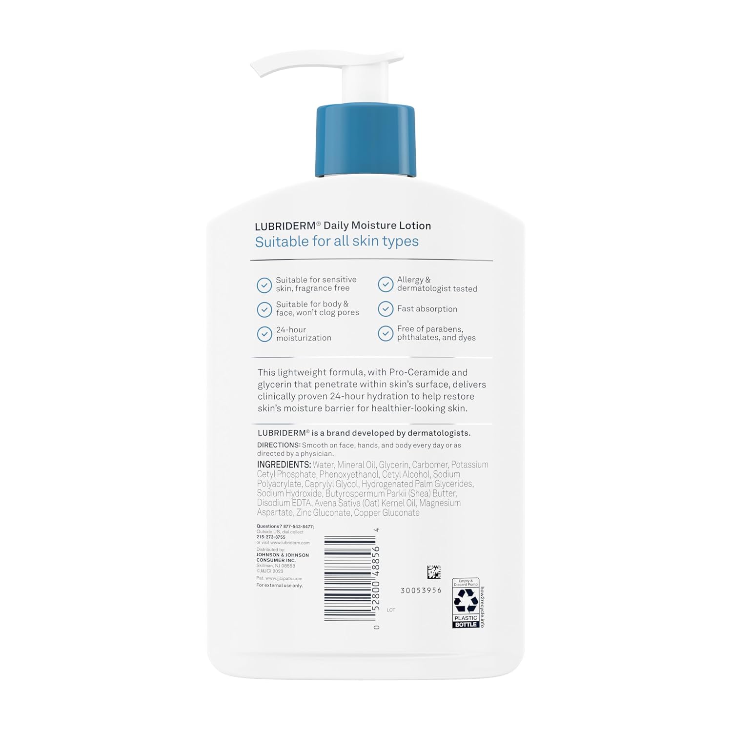Thumbnail 6 de Lubriderm Fragrance Free Daily Moisture Lotion 16 fl. oz