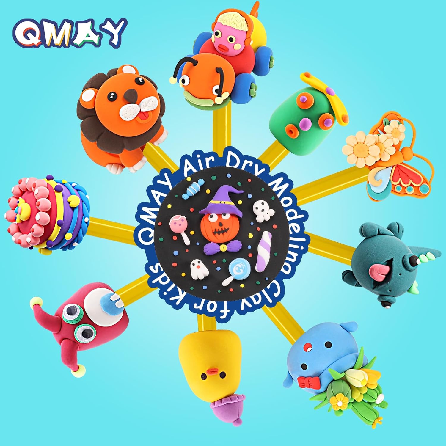 Thumbnail 3 de QMAY Air Dry Clay 48 Colours Pack