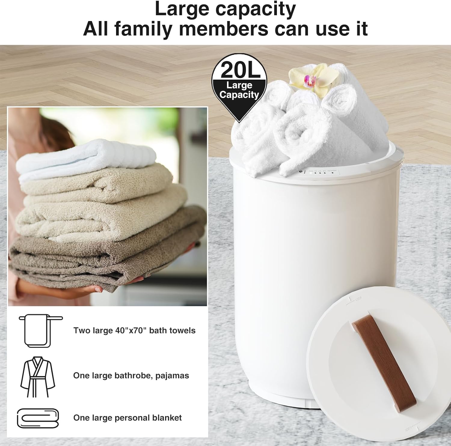 Thumbnail 4 de SAMEAT Heated Towel Warmer 2-towel