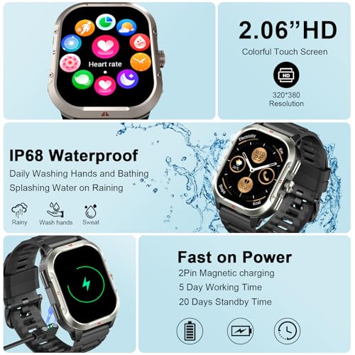 Detalle 2 de Reloj Inteligente Jugeman para Hombre con GPS y 110+ Modos Deportivos