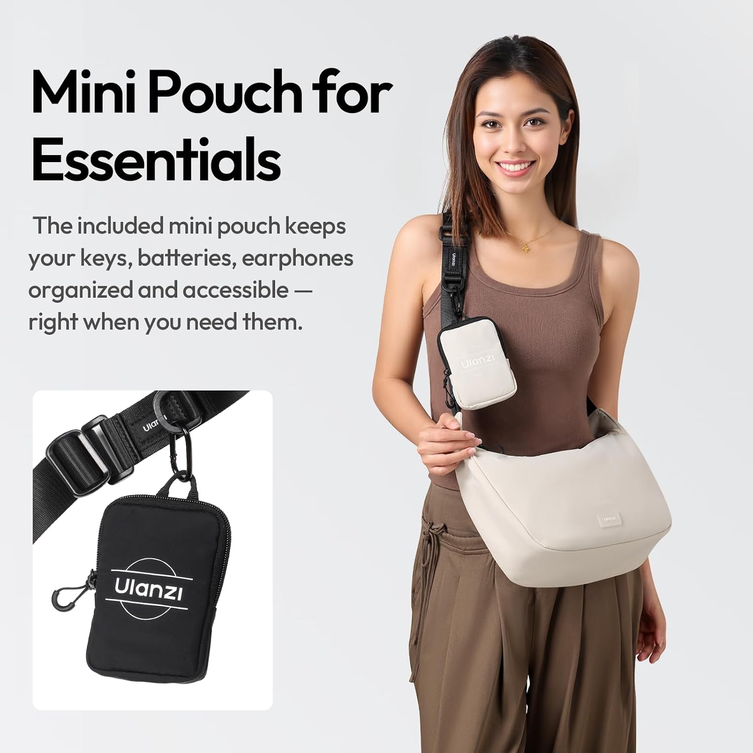 Thumbnail 2 de ULANZI HMN1 Camera Shoulder Bag: Lightweight, Flexible Sling Bag for DSLR Accessories