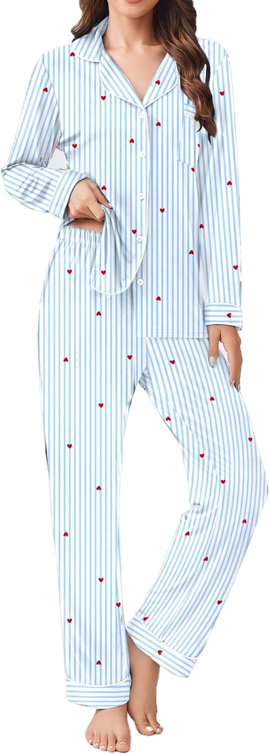 Detalle 2 de Ekouaer Women's Pajama Set in Rayon Blend