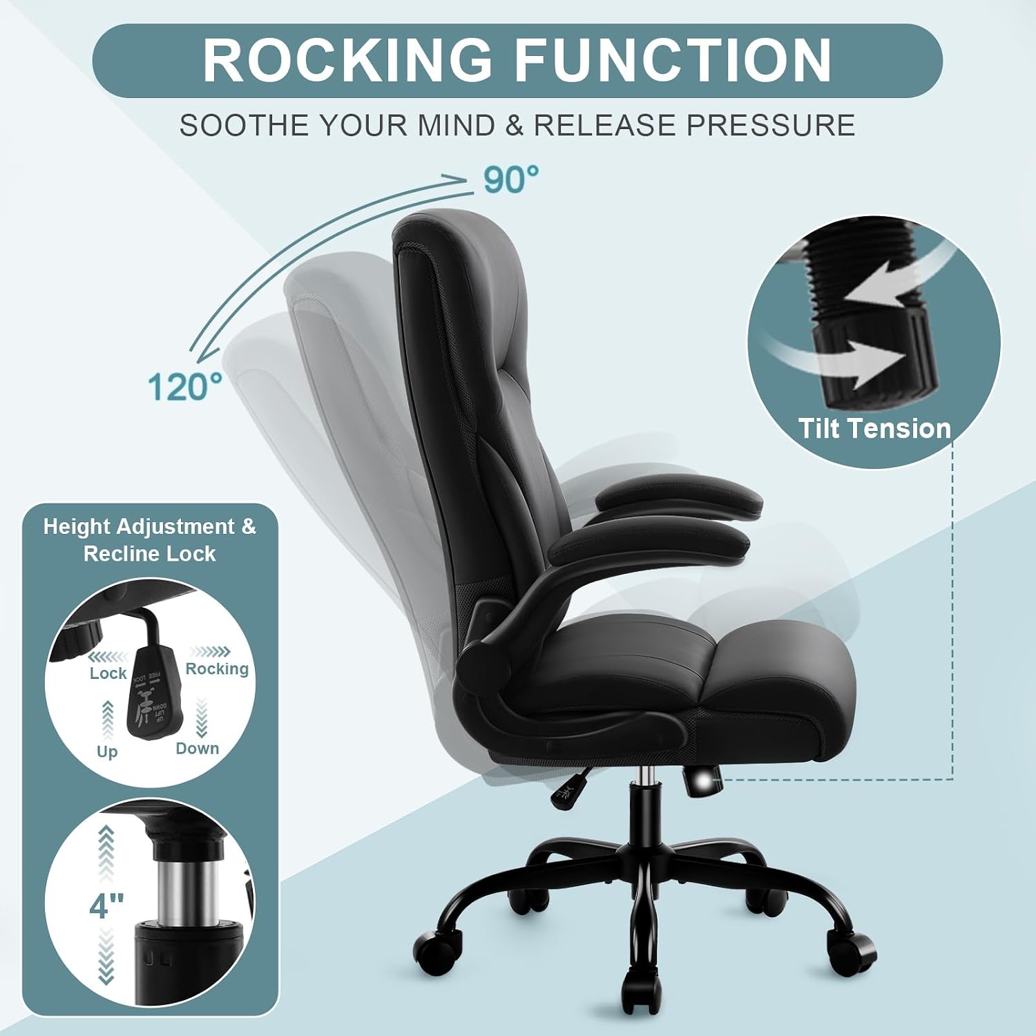 Detalle 2 de Office Chair, PU Leather