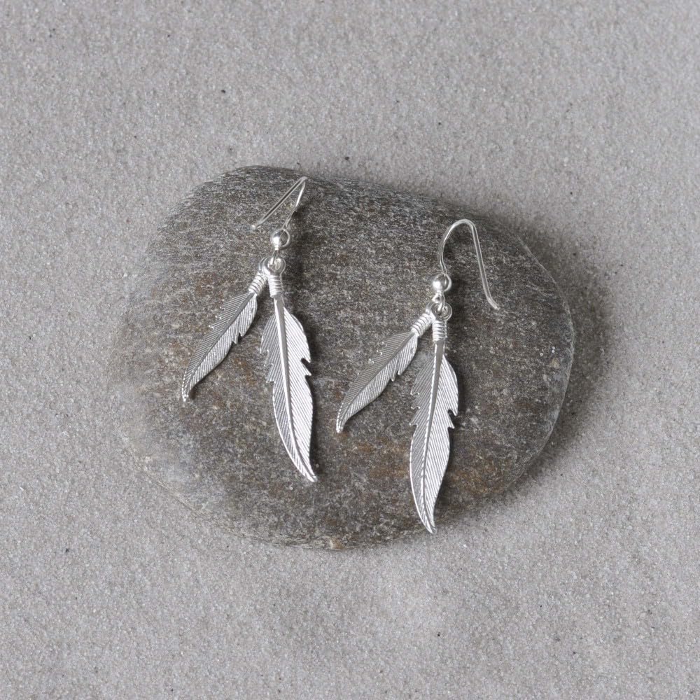 Thumbnail 4 de Orecchini in Argento 925 Les Poulettes Bijoux con due piume