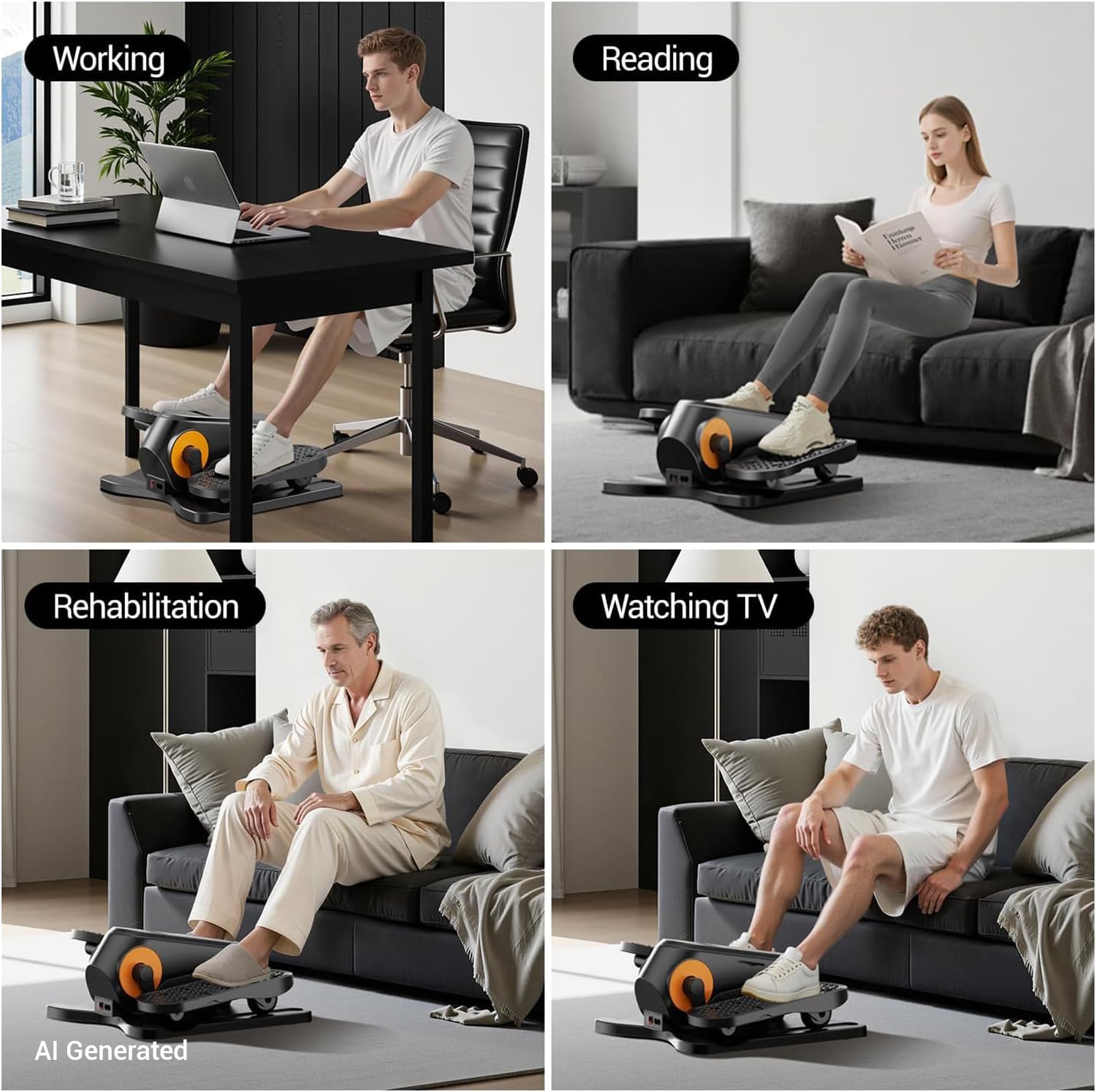 Thumbnail 6 de Under Desk Elliptical Machine ⚙