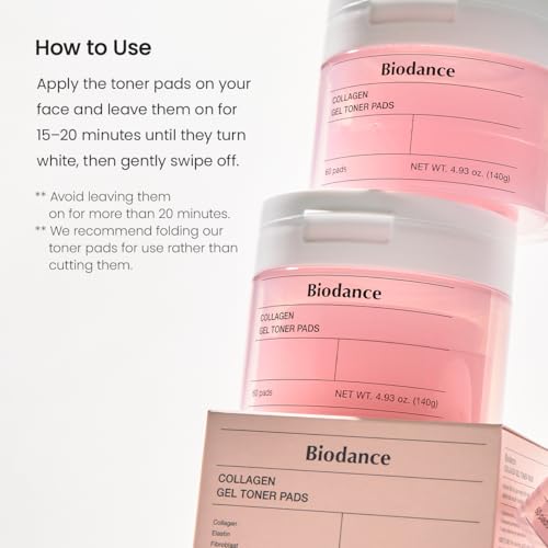 Thumbnail 8 de Biodance Collagen Gel Toner Pads — Dischetti rassodanti al Collagene, 60 pezzi