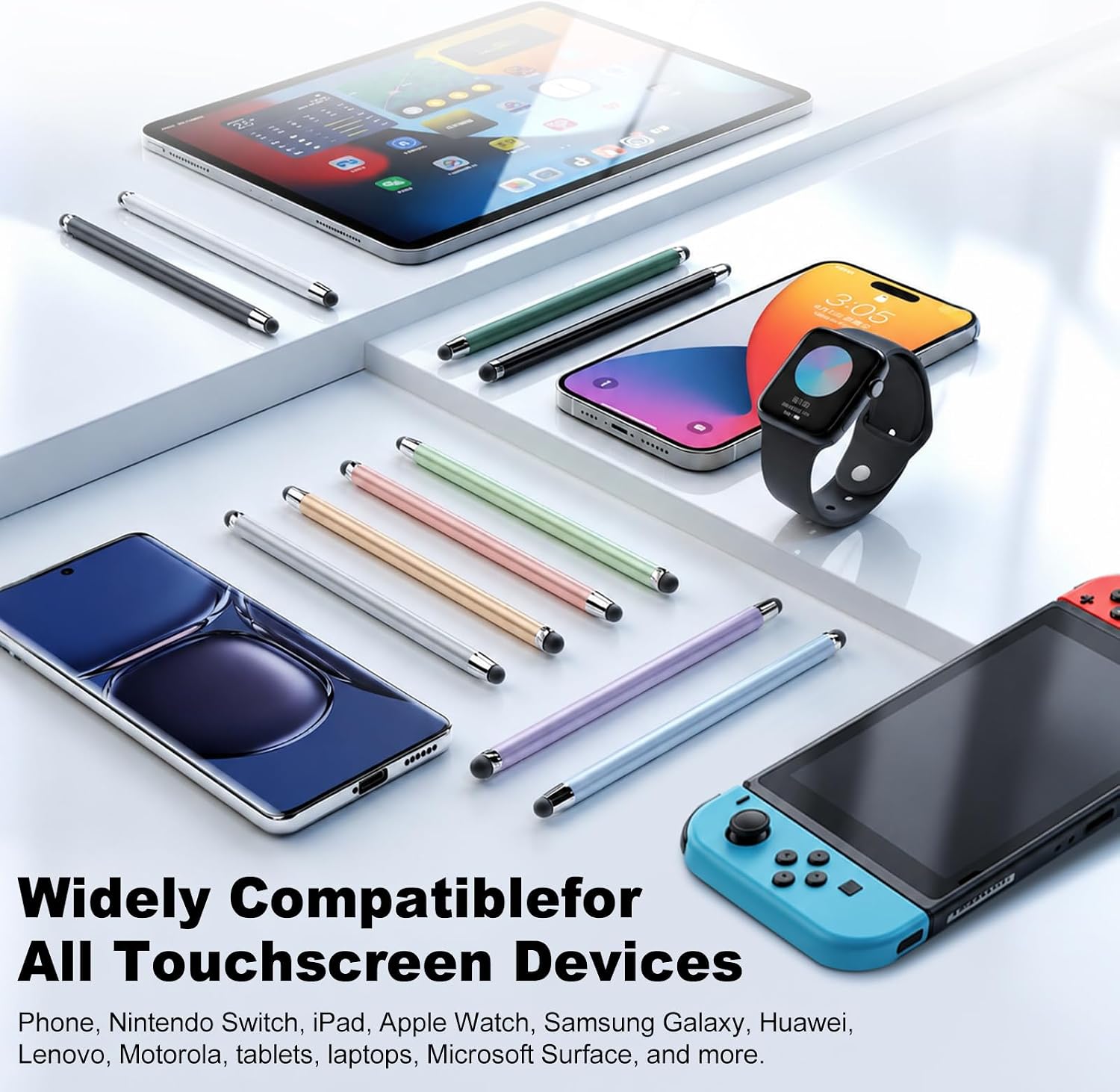 Detalle de 10 PCS Stylus 2-in-1 Pen for Touchscreens
