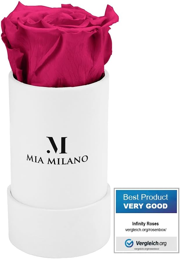 Mia Milano ® Caja de Rosas Infinitas con 4 Flores 🌹