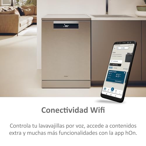 Detalle de Haier I-Pro Shine Serie 5 XF 6B2M3PX Lavavajillas Wi-Fi