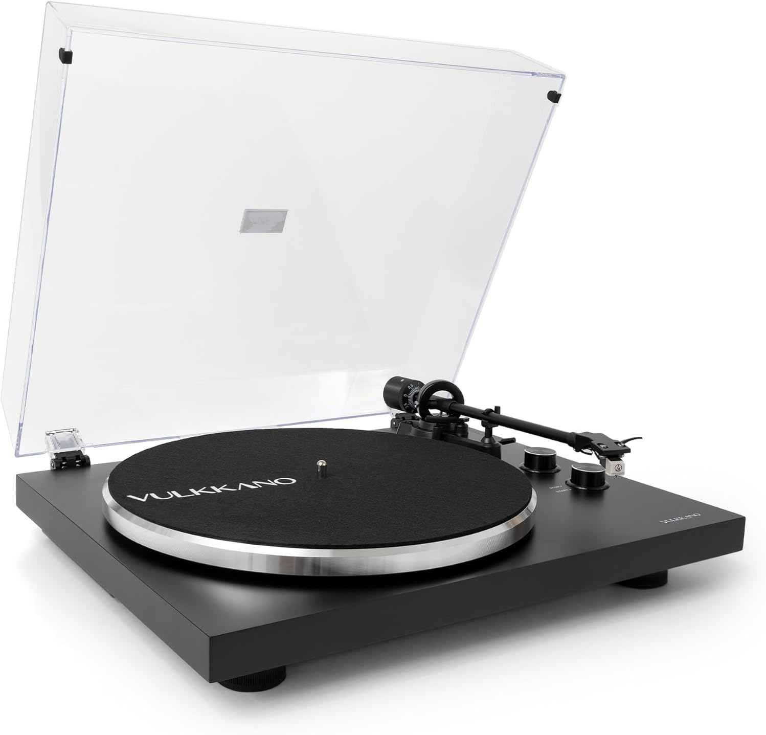 Detalle de VULKKANO TD10 Platine Vinyle avec Bras de Précision et Préampli Phono Intégré