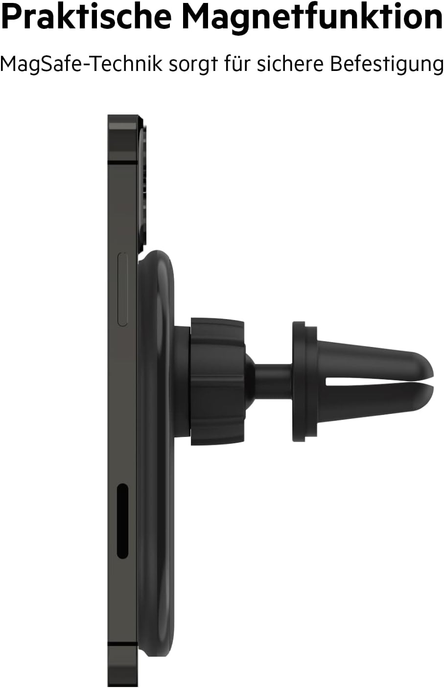 Thumbnail 1 de Belkin BoostCharge: Drahtloser magnetischer Kfz-Halter mit MagSafe-Kompatibilität