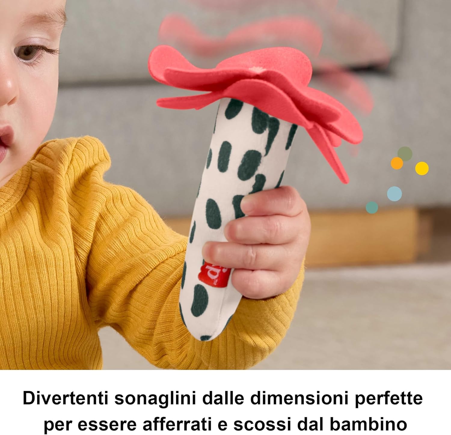 Detalle 2 de Fisher-Price Amici del Pianeta - Apetta Sonaglino (set da 2 peluche) HYR56