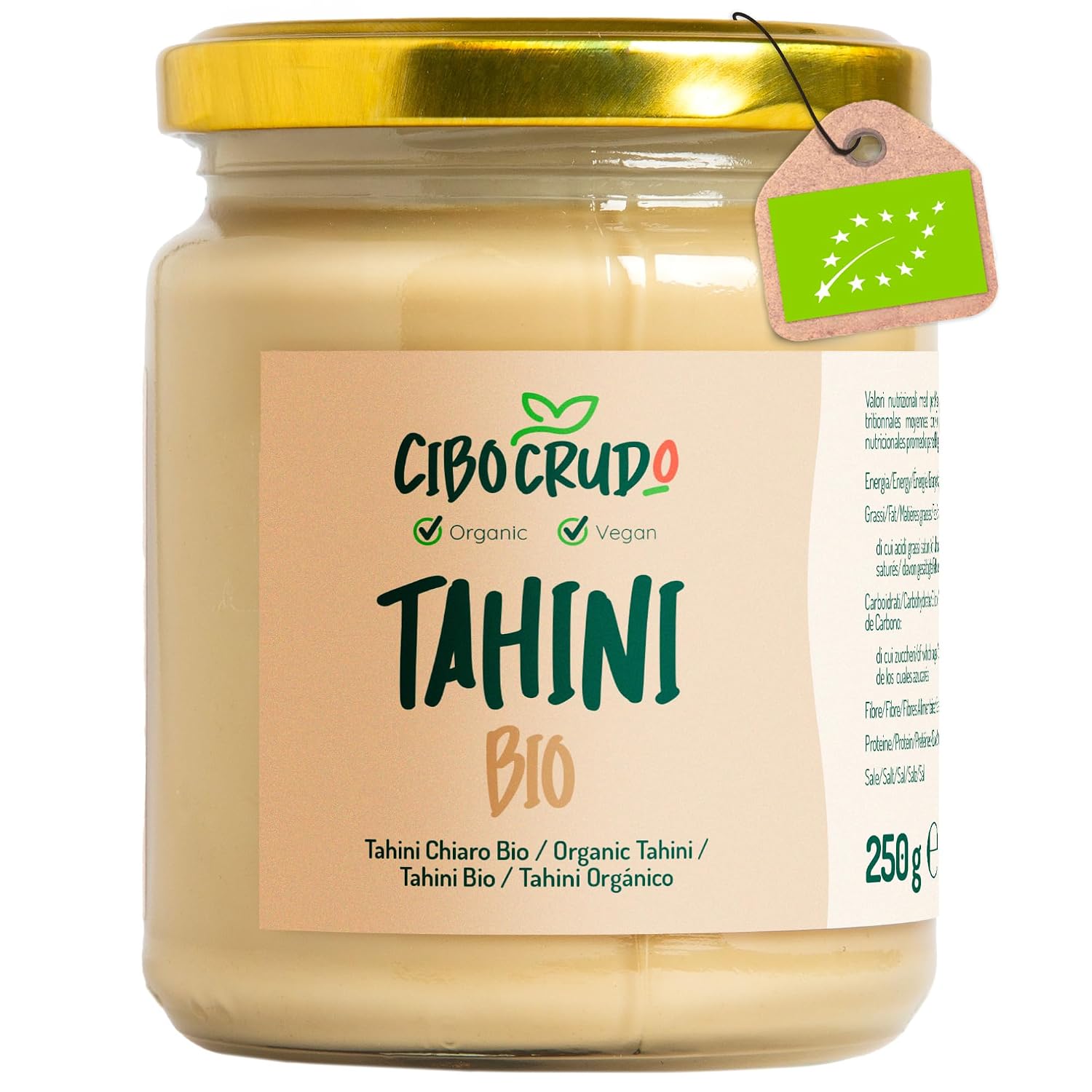 Tahini Sesampaste Bio – 250 g von CiboCrudo