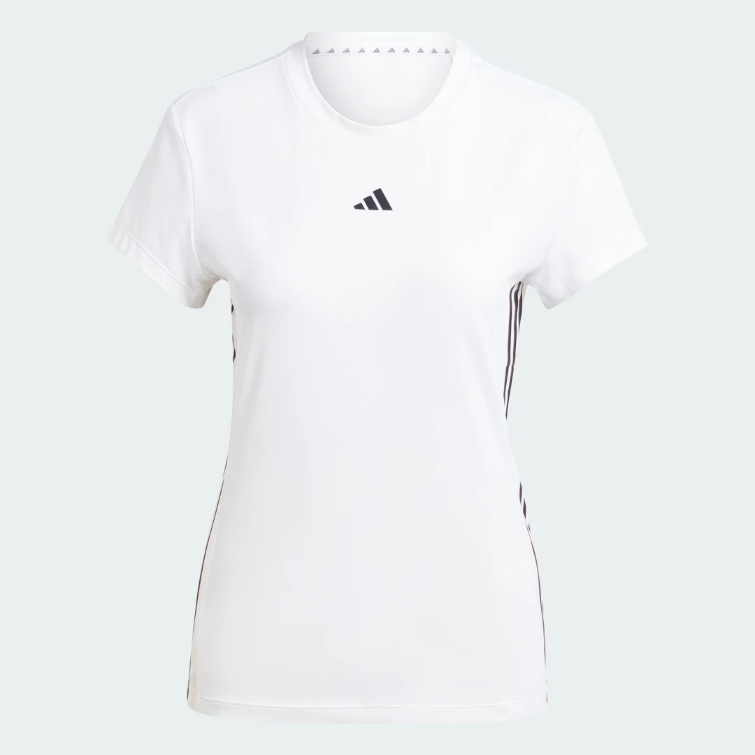 Detalle de Adidas Camiseta Hyperglam Training – Blanco