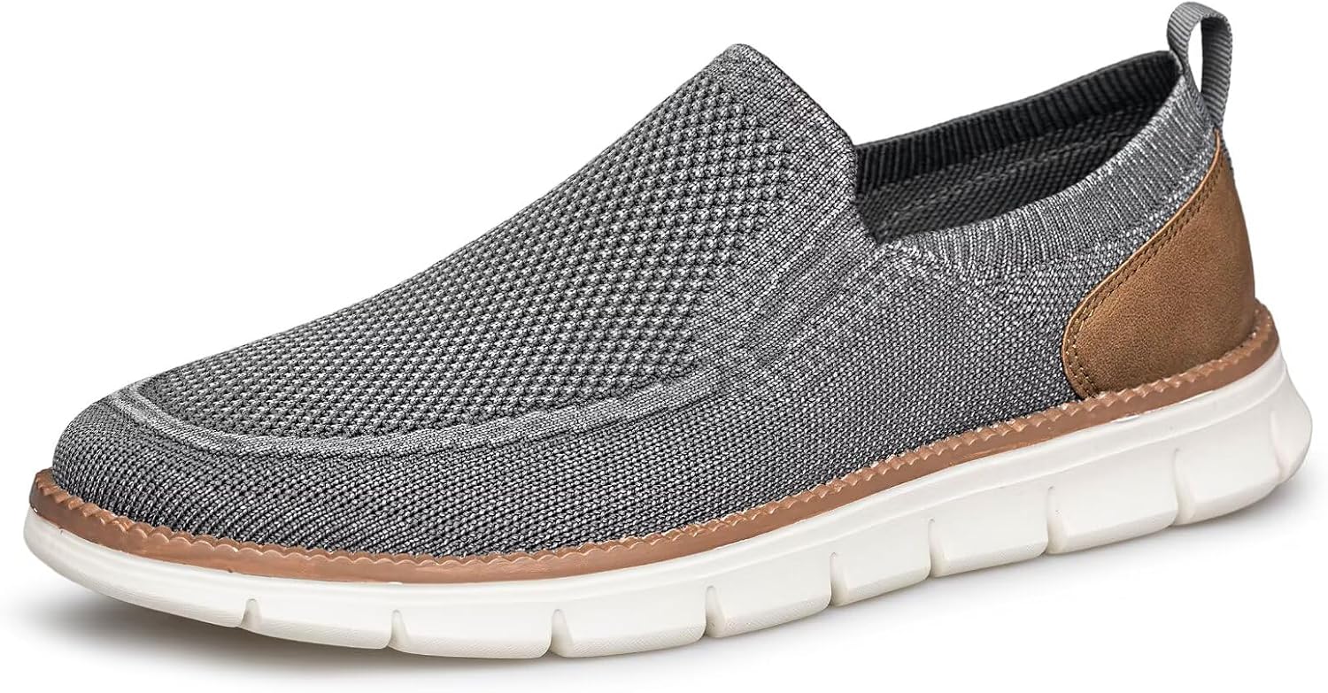 Detalle de ADQ Mens loafer slip-on walking shoes