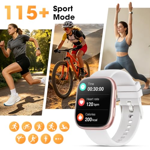 Thumbnail 4 de Hwagol - 7 Bracelets et Coffret Cadeau: Montre Connectée Femme 1,83'' HD, Appels Bluetooth, 100+ Modes, Cardiofréquence