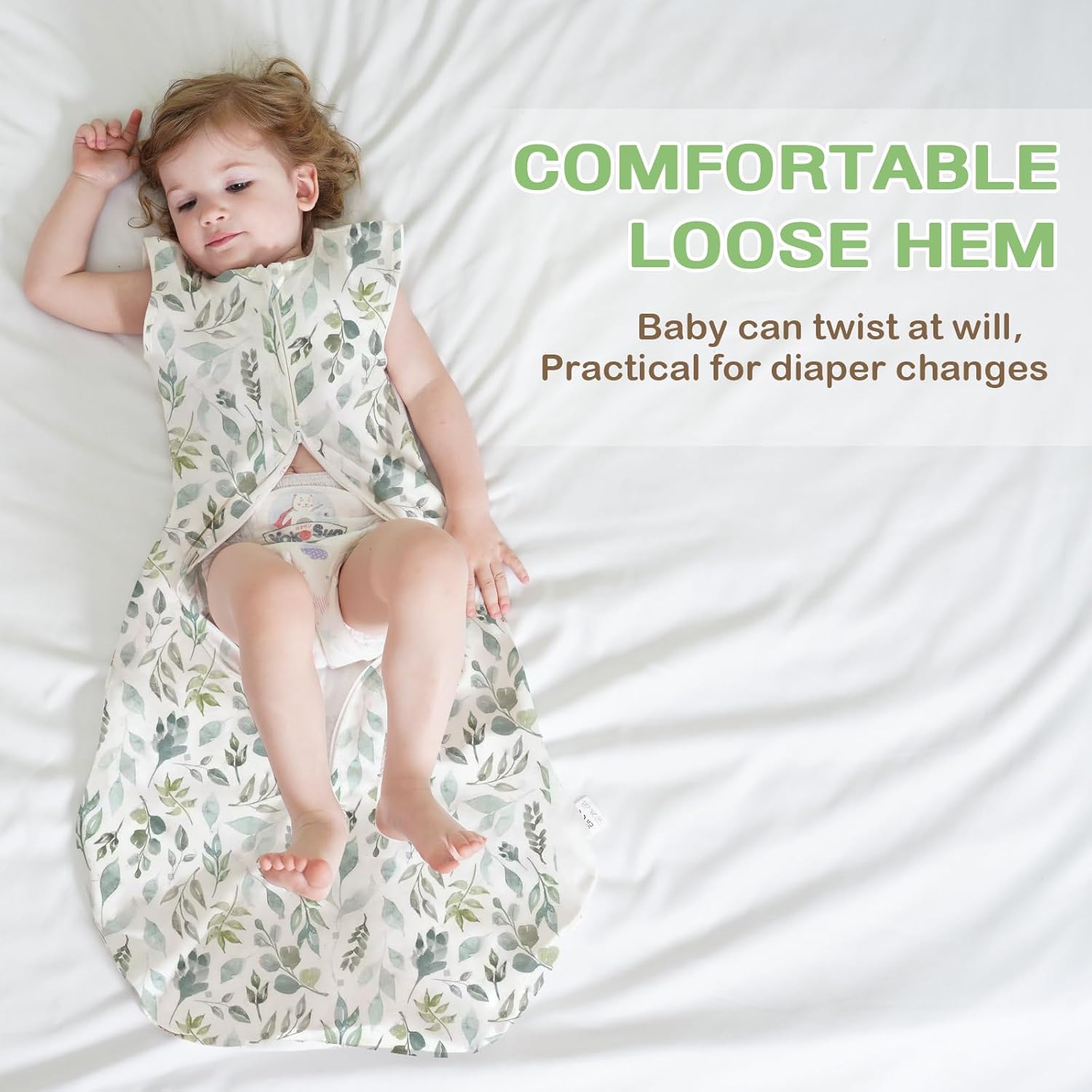 Thumbnail 2 de TOGOU2S Sommerschlafsack Baby 0,5 Tog – atmungsaktiver Baumwoll-Sommerschlafsack in 3 Größen