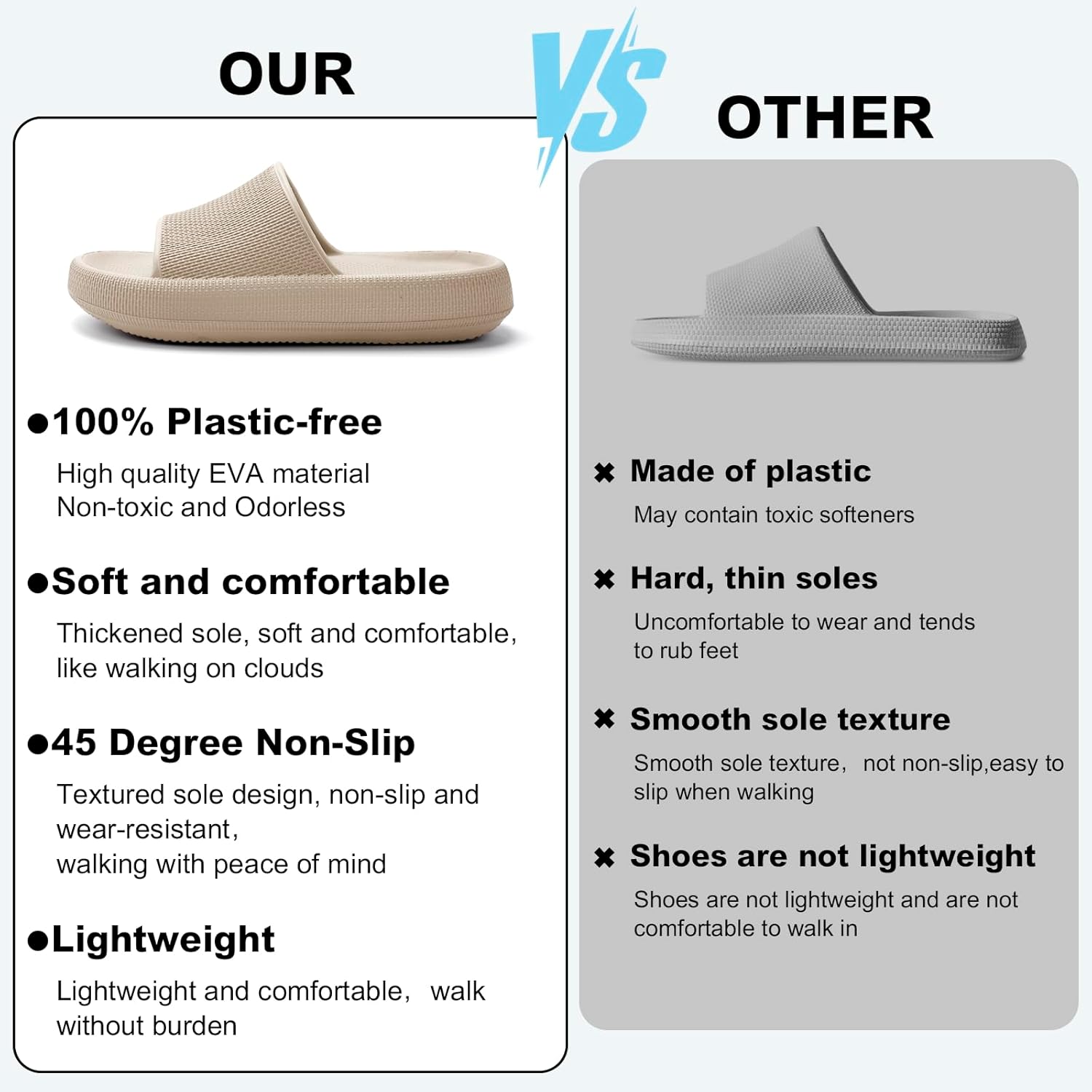 Thumbnail 6 de HEOAARG Claquettes/Chaussons Nuage Léger – Confort Eva pour Maison, Jardin et Plage
