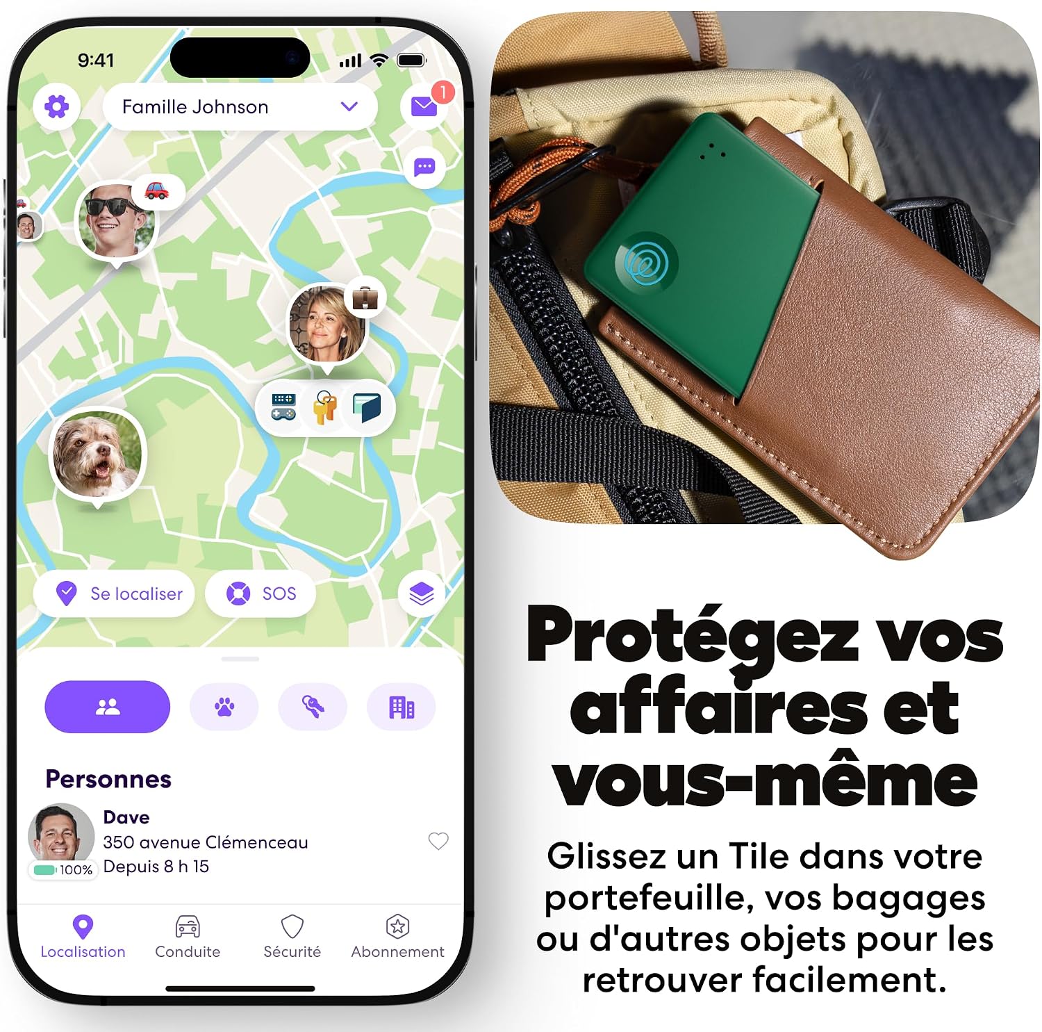 Detalle de Life360 Tile Slim – Détecteur de Portefeuille et Localisateur Bluetooth (Lot de 1, Green Surf)