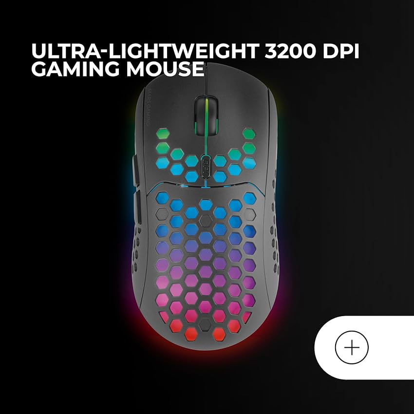 Thumbnail 3 de Mars Gaming MCPWX Combo gaming inalámbrico 3200 DPI y alfombrilla 360×260 mm