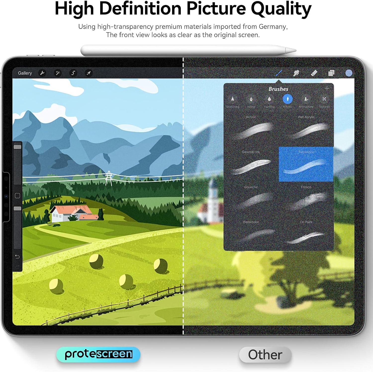 Detalle de Paper-Feel iPad Screen Protector, 3-Pack
