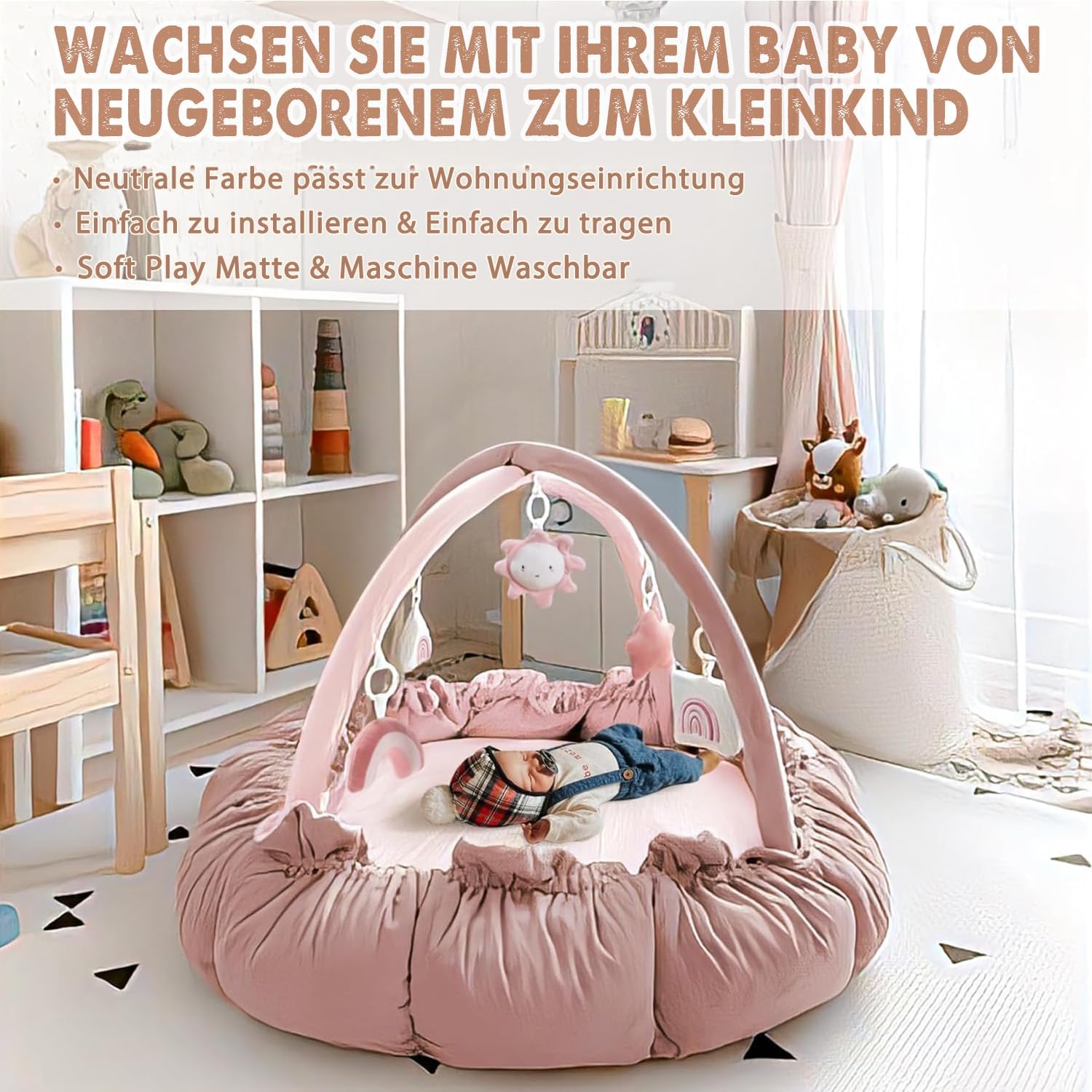 Thumbnail 2 de Mallify 5-in-1 Baby-Gym Wandelbares Spielset