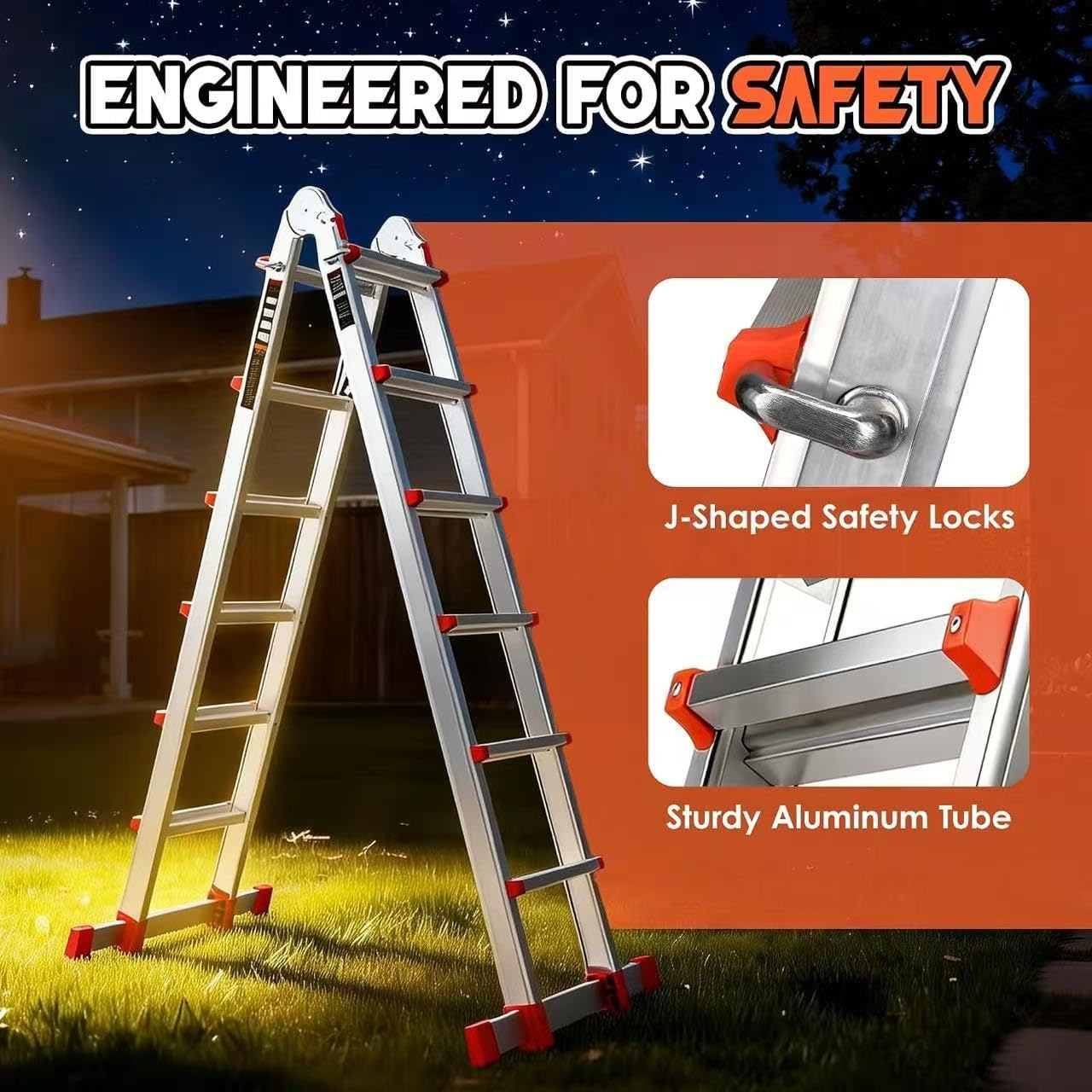 Detalle 2 de Soctone Multi-Position Ladder, 22.5 ft