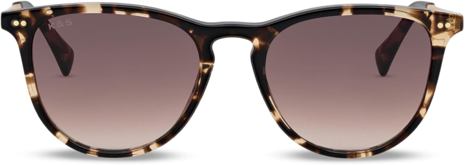 Detalle de Kapten & Son Sonnenbrille Rome – Damen, schmal bis mittlere Kopfgrößen, runde Gläser mit UV-Schutz