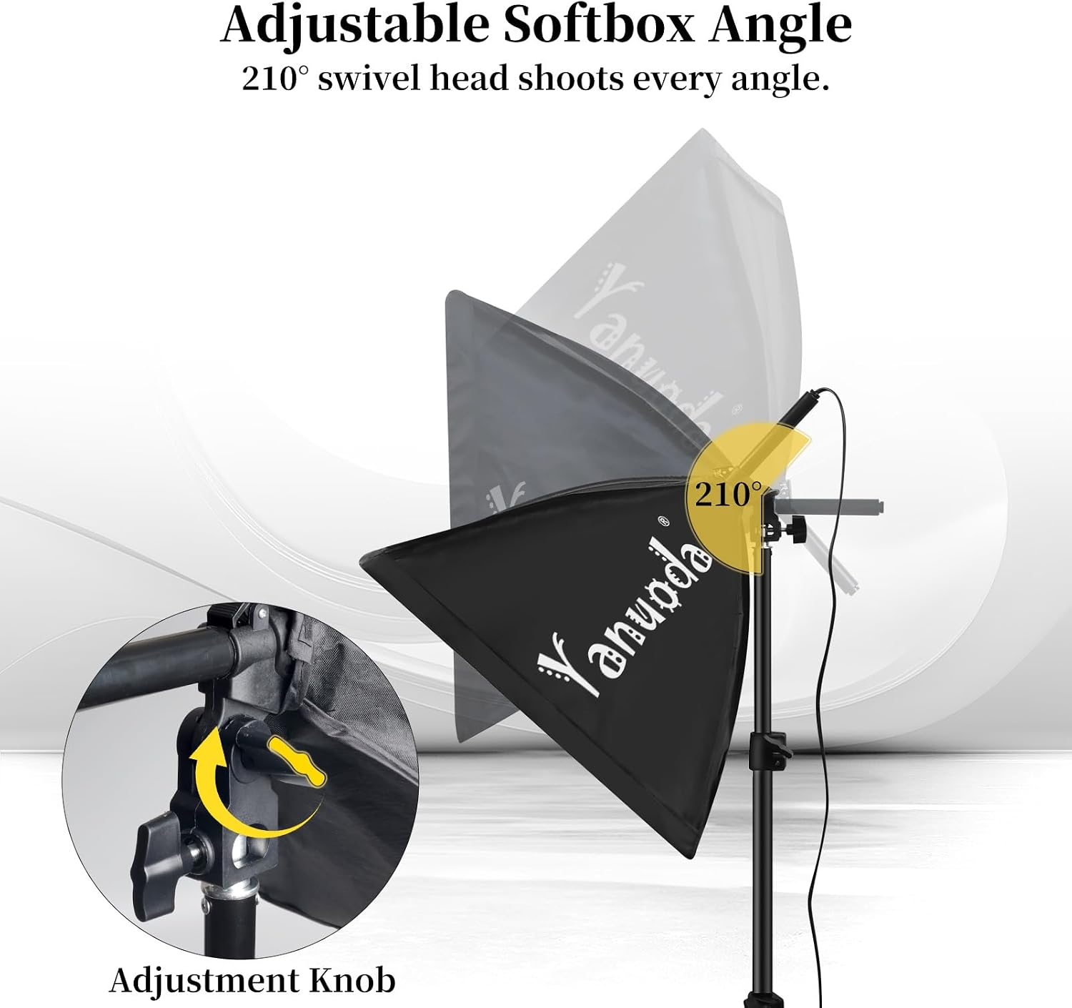 Thumbnail 6 de Yanuoda Softbox Fotostudio Set 2x 40x40 cm