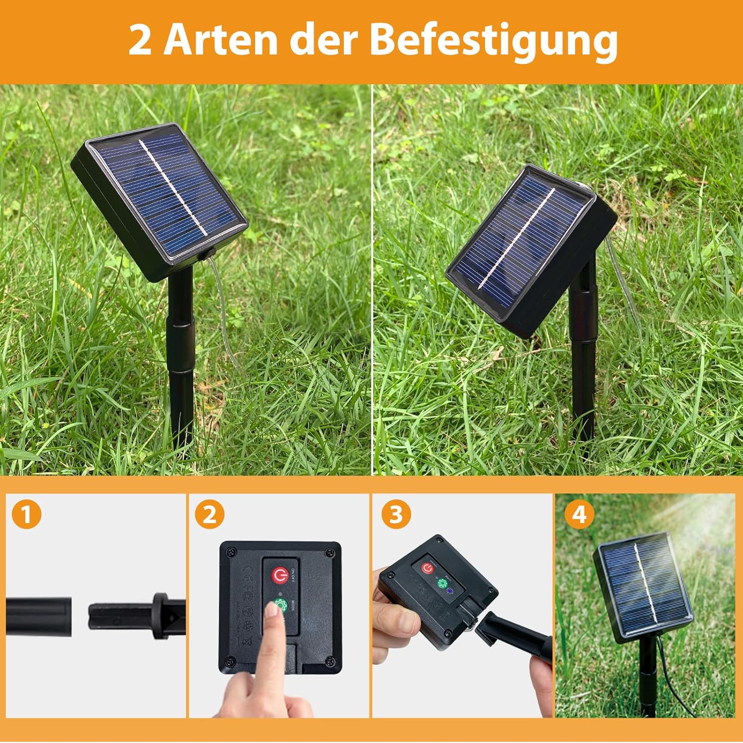 Thumbnail 4 de Peasur Solar Lichterkette 3x12 m mit LED