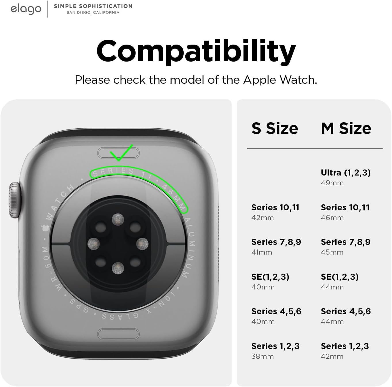 Thumbnail 5 de elago Cinturino Sport per Apple Watch 42/41/40/38 mm – gomma fluorica traspirante