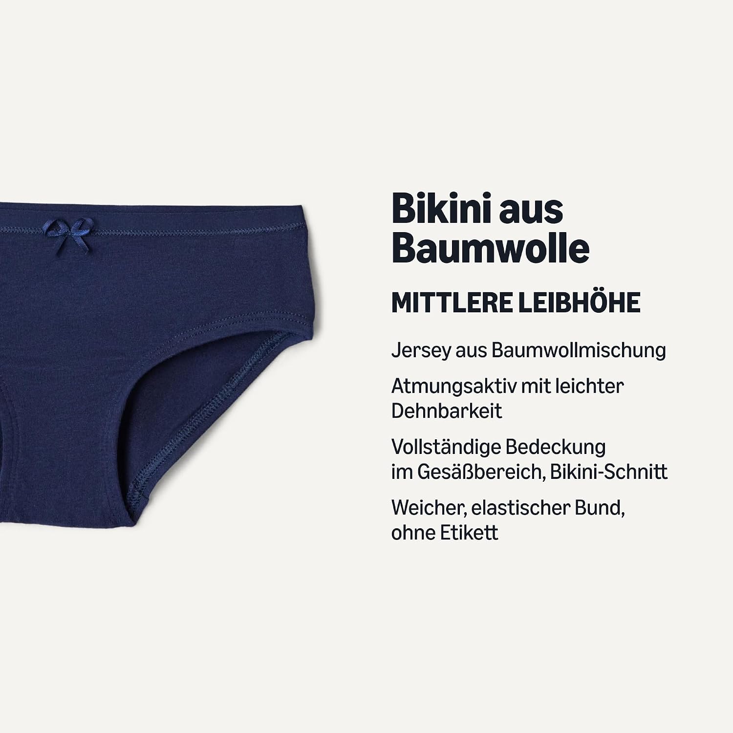 Detalle de Amazon Essentials Mädchen Bikini-Unterhosen aus Baumwoll-Jersey, 10er Pack